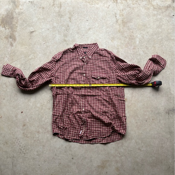 J. Crew red & white plaid button-up shirt - Picture 5 of 5